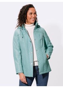 Casual Looks Damen Steppjacke, grün, Gr. 40, unifarben, 100% Polyester, Wattierung:100% Polyester, Jacken