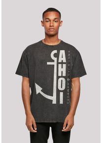 F4NT4STIC Herren T-Shirt "Ahoi Anker Knut & Jan Hamburg", schwarz, casual, Gr. S, Obermaterial: 100% Baumwolle, Shirts, Print