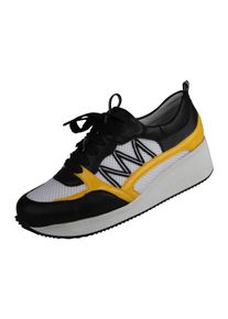 Damen Sneaker "Nele", Lei by tessamino, Gr. 35, gelb, Synthetik, Kunstfaser, sportlich, Schuhe, in sportlichem Design