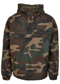 Brandit Herren Allwetterjacke "Brandit Herren Summer Pull Over Jacket", grün, casual, Gr. S, mehrfarbig, 100% Polyester, Jacken