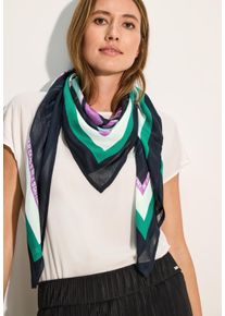 Cecil Damen Halstuch, blau, casual, bedruckt, Stoff, 100% Modal, Modetücher, aus Modal