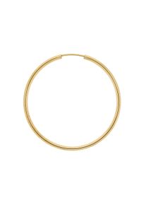 Vivance Damen Paar Creolen "585/- Gelbgold glanz 40 mm", ONE-SIZE, Gold, gelb, Gold, Ohrringe