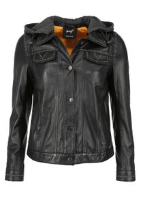Maze Damen Lederjacke "42020131", schwarz, Gr. XL, 100% Leder, Schaf / Futter: 100% Polyester / Ärmelfutter: 100% Polyester, Jacken