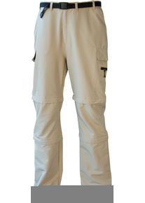 DEPROC Active Herren Outdoorhose "KENTVILLE Double Zip-Off", beige, Gr. 58, 95% Polyester; 5% Elastan, Hosen, auch in Großen Größen erhältlich