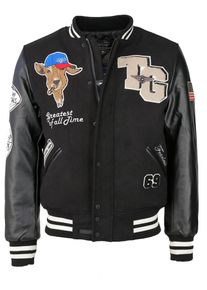 Top Gun Herren Bomberjacke "TG22014", schwarz, Gr. XXL, Obermaterial: 50% Wolle, 50% Polyester / Ärmel: 100% Polyester / Strick: 100% Polyester,