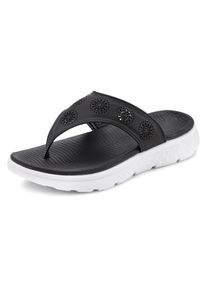 Vivance Damen Zehentrenner, Gr. 42, schwarz, Obermaterial: 100% Lederimitat. Futter: 100% Lederimitat. Decksohle: 100% Synthetik. Laufsohle: 100%