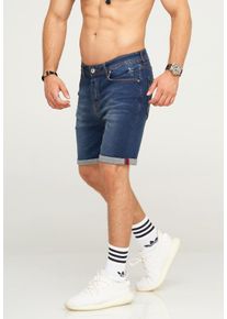 behype Herren Shorts "MALAY", blau, casual, Gr. 30, 98% Baumwolle, 2% Elasthan, Hosen, im klassischen 5-Pocket-Stil