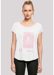 F4NT4STIC Damen T-Shirt "Panic At The Disco Turn Up The Crazy", weiß, casual, Gr. XXL, Obermaterial: 100% Baumwolle, Shirts, Premium Qualität