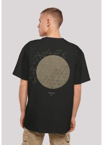 F4NT4STIC Herren T-Shirt "Geometric Grau", schwarz, casual, Gr. M, Obermaterial: 100% Baumwolle, Shirts, Print