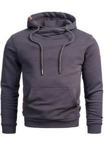 Herren Kapuzenpullover "ASRemii", grau, Gr. S, Alessandro Salvarini, Obermaterial: 65% Baumwolle, 35% Polyester, Pullover, Hoodie mit Kapuze