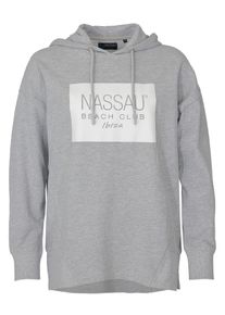 NASSAU BEACH Damen Kapuzenpullover "NB231058", grau, Gr. L, 100% Baumwolle, Pullover
