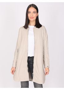 Maze Damen Ledermantel "4202040", beige, Gr. XL, Obermaterial: 100% Lammleder / Futter: 100% Polyester, Mäntel
