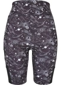 Urban Classics Damen Radlerhose "Urban Classics Damen", schwarz, Gr. XS, 77% Polyester, 23% Elasthan, Hosen