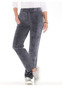 Classic Basics Damen Cordhose, grau, Gr. 20, unifarben, 82% Polyester, 15% Polyamid, 3% Elasthan, Hosen
