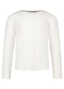 SALT & PEPPER SALT AND PEPPER Herren Strickjacke, weiß, Gr. 110, unifarben, 65% Baumwolle, 35% Polyester, Strickjacken, mit großen Knöpfen
