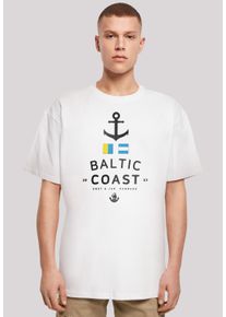 F4NT4STIC Herren T-Shirt "Ostsee Baltic Sea Knut & Jan Hamburg", weiß, casual, Gr. 4XL, Obermaterial: 100% Baumwolle, Shirts, Print