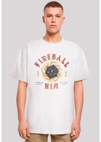 F4NT4STIC Herren T-Shirt "Stranger Things Fireball Dice 86", weiß, casual, Gr. XS, Obermaterial: 100% Baumwolle, Shirts, Premium Qualität