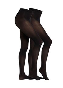s.Oliver Damen Strumpfhose "Strumpfhose 2er Pack", Gr. 44, schwarz, 92% Polyamid 8% Elasthan, Strumpfhosen