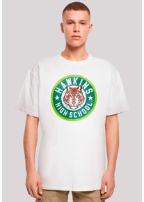 F4NT4STIC Herren T-Shirt "Stranger Things Hawkins Tiger Circle", weiß, casual, Gr. S, Obermaterial: 100% Baumwolle, Shirts, Premium Qualität