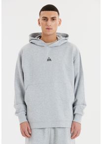 SOS Herren Kapuzensweatshirt "Bovec", grau, casual, Gr. XL, bedruckt, 100% Baumwolle, Sweatshirts, aus reiner Bio-Baumwolle
