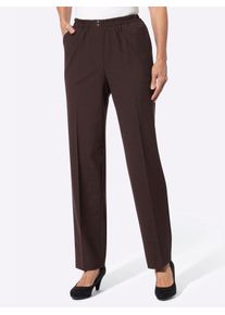 CLASSIC Damen Schlupfhose, rot, Gr. 38, meliert, unifarben, 53% Polyester, 43% Schurwolle, 4% Elasthan, Hosen