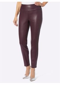 Lady Damen Leggings, rot, Gr. 36, unifarben, 100% Polyester, Hosen