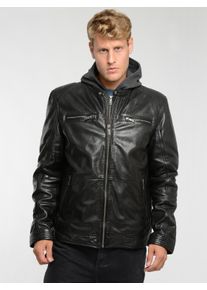 JCC Herren Lederjacke "3102234", schwarz, Gr. 46, Oberstoff: 100% Lammleder / Innenfutter oben: 100% Polyester / Innenfutter unten: 100% Baumwolle /