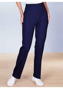 Damen Wellnesshose, blau, Gr. 20, unifarben, 80% Polyacryl, 20% Baumwolle, Hosen