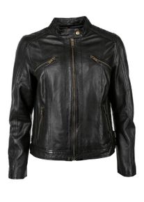 JCC Damen Lederjacke "31024029", schwarz, Gr. 38, Obermaterial: 100% Lammleder / Futter: 100% Polyester, Jacken