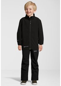 WHISTLER Kinder Softshelljacke "Covina junior", schwarz, sportlich, Gr. 176, unifarben, 94% Polyester, 6% Elasthan, Jacken, mit 8.000 mm Wassersäule