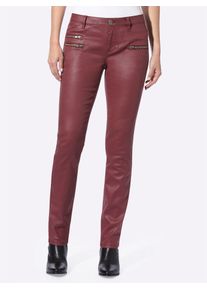Heine Damen Röhrenjeans, rot, Gr. 21, unifarben, 98% Baumwolle, 2% Elasthan, Beschichtung:100% Polyurethan, Jeans