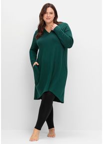 Große Größen Kleid aus Interlock, mit verlängerter Rückenpartie Gr. 48/50 grün von sheego für Damen
