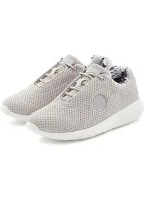 Sneaker Lascana ACTIVE Gr. 35, grau (hellgrau) Damen Schuhe mit Wohlfühlinnensohle, Schnürhalbschuh, Freizeitschuh VEGAN