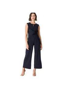 Overall Zero "Zero Jumpsuit mit Raffung" Gr. 38, Normalgrößen, blau (night sky) Damen Overalls drapiert gerafft