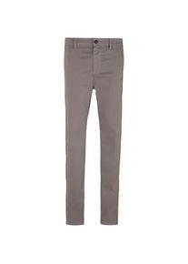 Chinohose BOSS ORANGE "Chino_tapered" Gr. 34, Länge 34, grau (open grau068) Herren Hosen mit BOSS Logo hinten