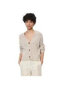 Marc O'Polo Cardigan MARC O'POLO "aus Heavy-Weight-Organic-Cotton" Gr. XXL, beige Damen Strickjacken