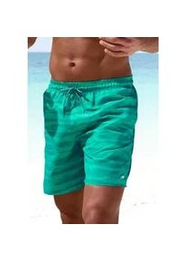 Badeshorts Kangaroos Gr. XL (54/56), N-Gr, grün (grün bedruckt) Herren Badehosen mit Melange-Effekt