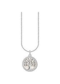 Kette mit Anhänger Thomas Sabo "Tree-of-Love-Anhänger, KE2220-007-21-L45V, KE2220-427-39-L45V" Halsketten Gr. 45, Silber 925 (Sterlingsilber), silberfarben Damen