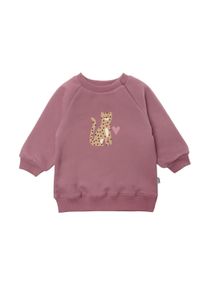 Liliput Herren Sweatshirt "Leopard", rosa, Gr. 74, bedruckt, 80% Baumwolle, 20% Polyester, Sweatshirts, mit niedlichem Leopard-Print