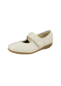 Natural Feet Damen Klettschuh "Susanne", Gr. 38, weiß, Leder, casual, Schuhe, mit Memo-Latex-Fußbett