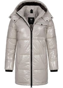 Ragwear Damen Wintermantel "Roobie Long", grau, Gr. XXXL, Obermaterial: 100% Nylon, Innenfutter: 100% Polyester, Wattierung: 100% Polyester, Mäntel,