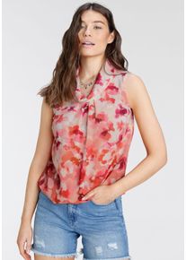 Laura Scott Damen Blusentop, bunt, feminin, Gr. 34, geblümt, Web, Obermaterial: 97% Polyester, 3% Elasthan, Blusen, mit verschiedenen Designs
