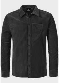 Schöffel SCHÖFFEL Herren Outdoorhemd "Urban Shirt Style Lodos MNS", schwarz, modisch, Gr. 52, Oberstoff: 98% Polyester, 2% Elasthan, Hemden
