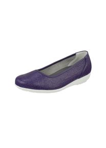 Natural Feet Damen Ballerina "Catharina", Gr. 39, lila, Leder, casual, Schuhe, mit Memolatex-Einlegesohle
