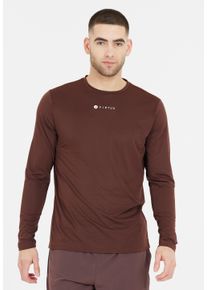 Virtus Herren Langarmshirt "Roger", rot, sportlich, Gr. XL, unifarben, 84% Polyester, 16% Elasthan, Shirts, mit antibakterieller Silver Funktion