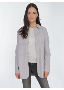 Maze Damen Lederjacke "42020135", blau, Gr. S, Obermaterial: 100% Lammleder / Ärmelfutter: 100% Polyester, Jacken