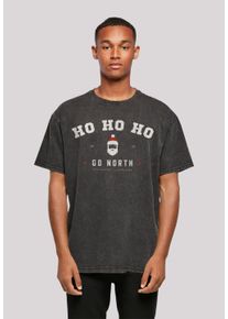 F4NT4STIC Herren T-Shirt "Ho Ho Ho Santa Claus Weihnachten", schwarz, casual, Gr. XS, Obermaterial: 100% Baumwolle, Shirts, Weihnachten, Geschenk,