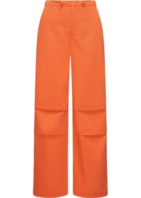 Ragwear Damen Stoffhose "Paragata", orange, klassisch, Gr. 28, Material: 100% Baumwolle, Hosen, Stylische Parachute-Hose mit Kordelzügen