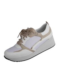 Damen Schnürschuh "Nala", Lei by tessamino, Gr. 39, beige, Kunstfaser, Synthetik, casual, Schuhe, in Weite H