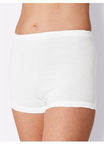 wäschepur WÄSCHEPUR Damen Pagenschlüpfer, Gr. 38, weiß, 100% Baumwolle, Unterhosen